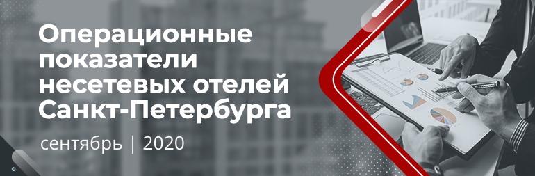Операционные показатели несетевых отелей Санкт-Петербурга за сентябрь 2020 года